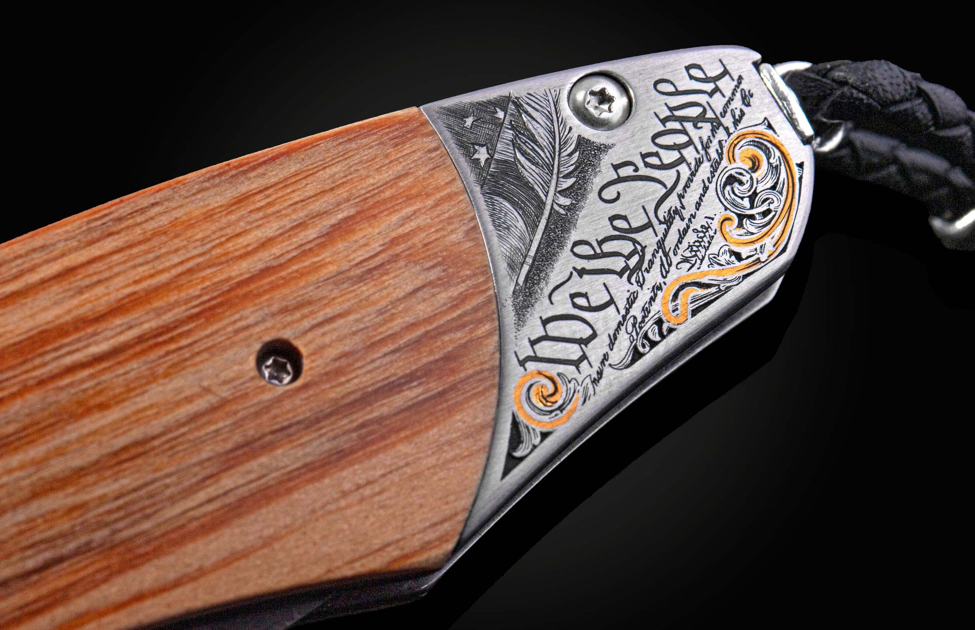close up of hand engraving