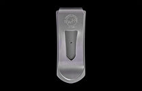 Titanium William Henry money clip with Yankee Stadium wood