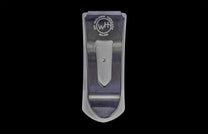 William Henry money clip on back background