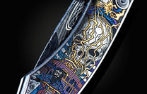  hand-forged Damascus steel blade