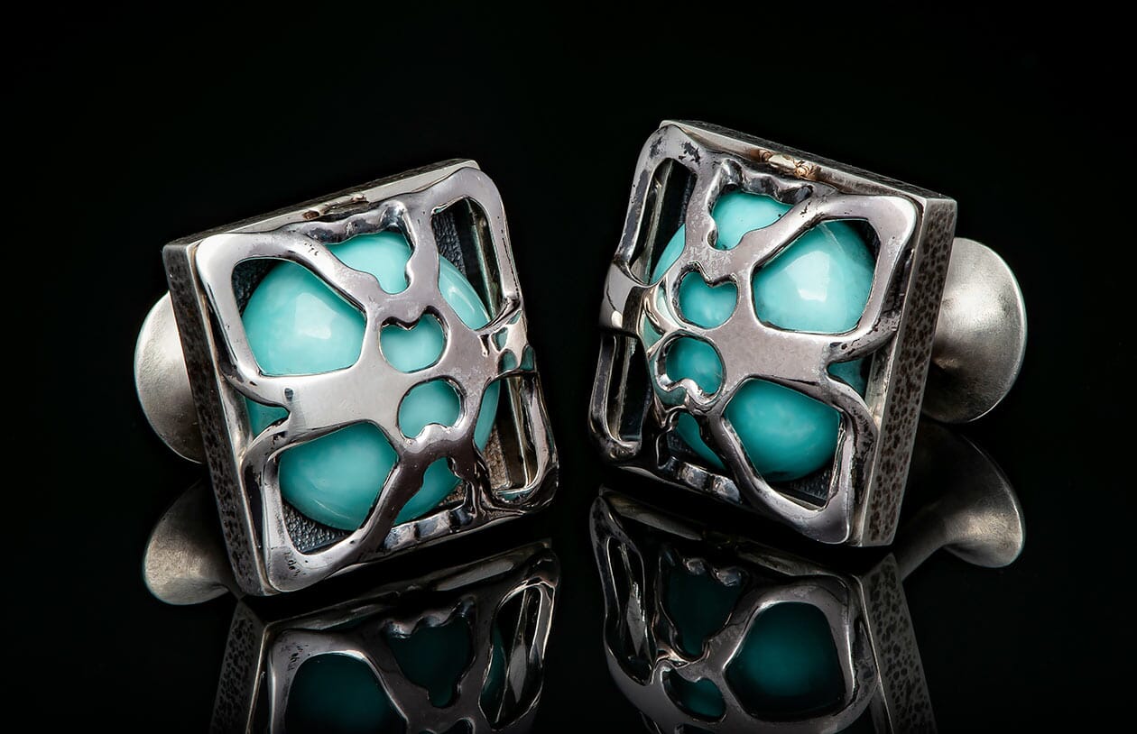 Ripple (CL TURQ) Cufflinks – William Henry