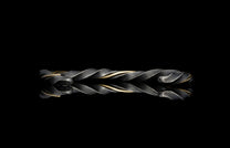 Twisted bracelet on a black background