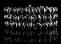 One of a Kind bracelet from William Henry featuring mammoth tooth beads with a sterling silver clasp & fittings.