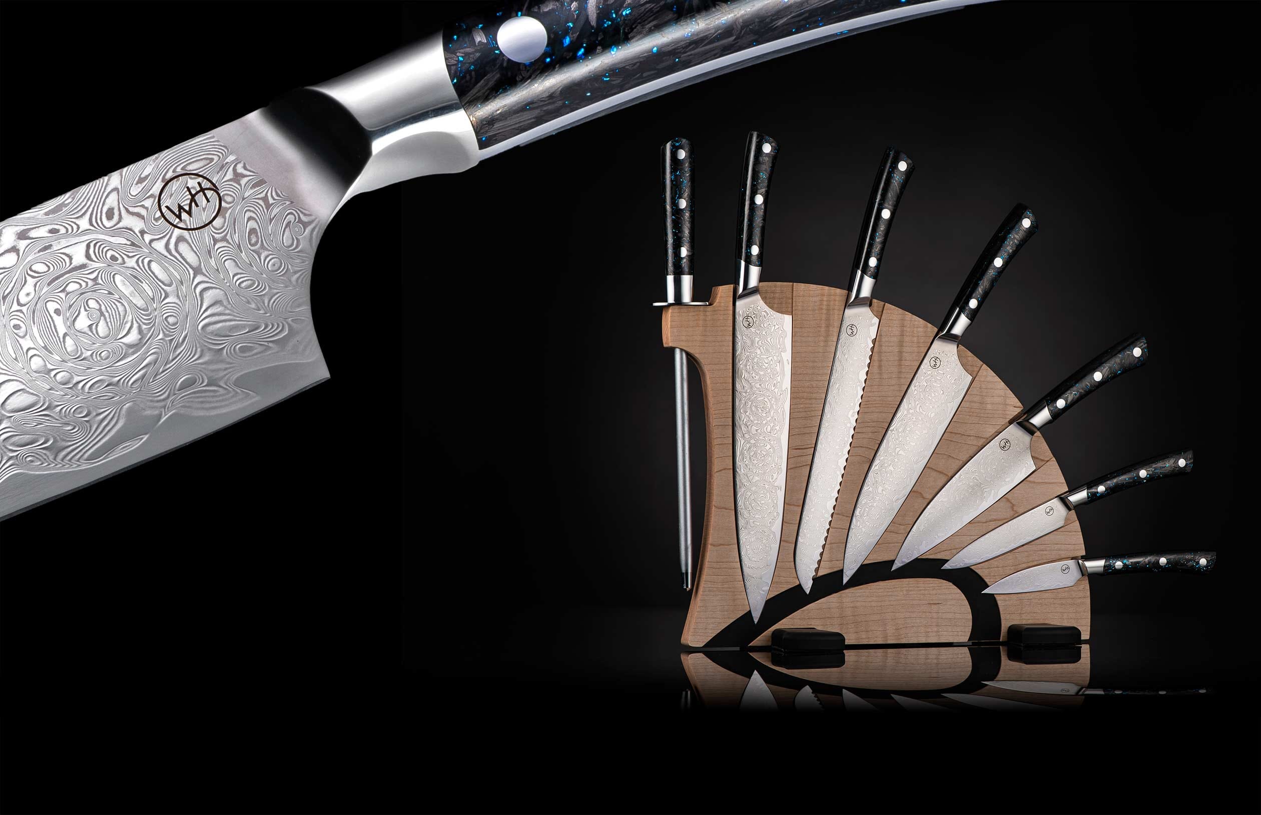 The Kultro Professional Chef Knives with Case (K19)